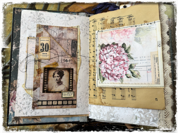 Vintage Eclectic Hardcover Junk Journal - Image 2