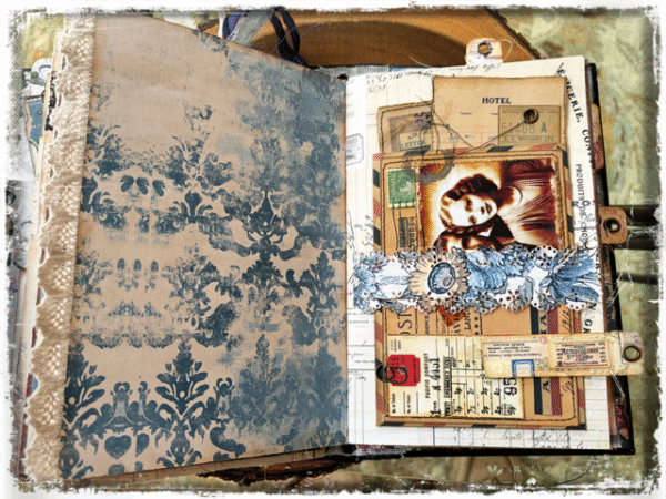 Vintage Eclectic Hardcover Junk Journal - Image 6