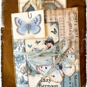 Pocket Sized Junk Journal - Vintage Summer Blues